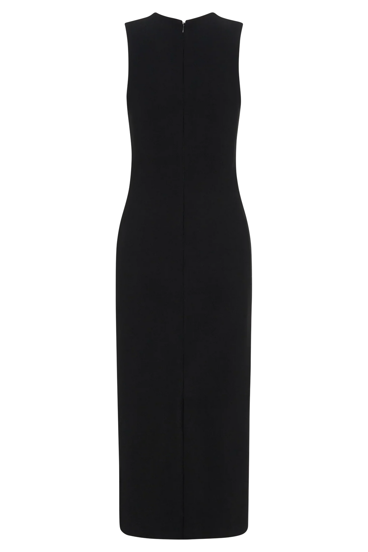 Frida Crepe Midi Dress - Black