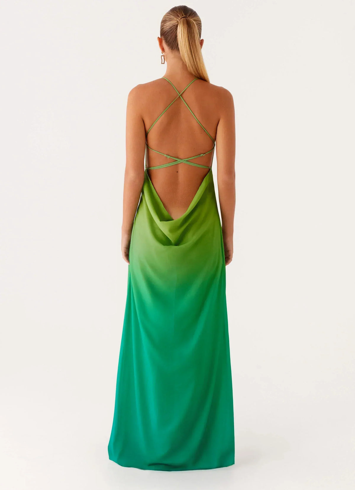 Opposites Attract Maxi Dress - Green Ombre