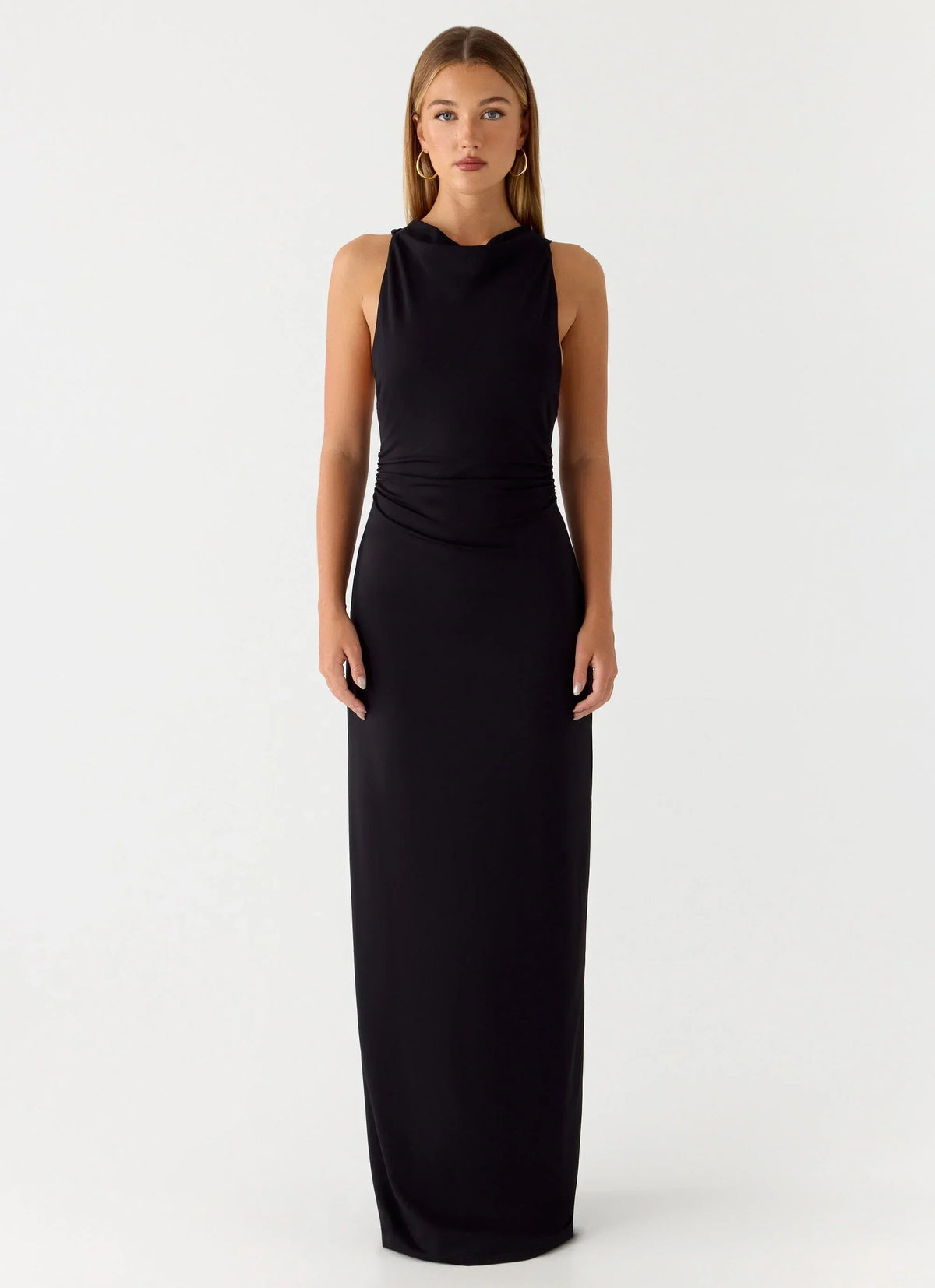 Hidden Agenda Maxi Dress Black
