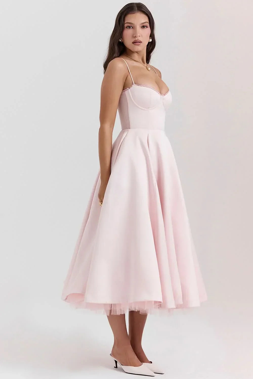 Evelyn Corset Midi Dress