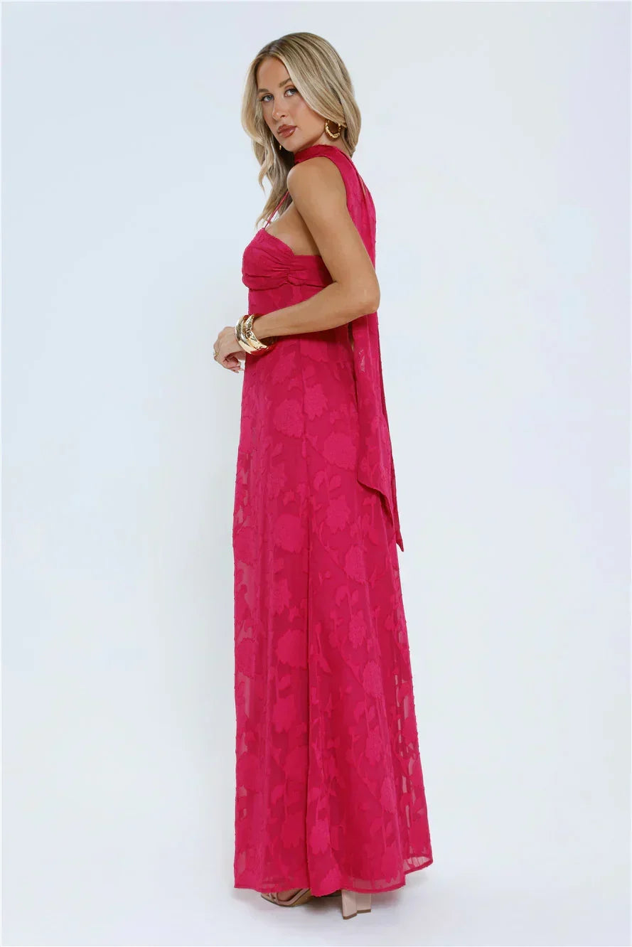 Flirt With Fire Maxi Dress Pink