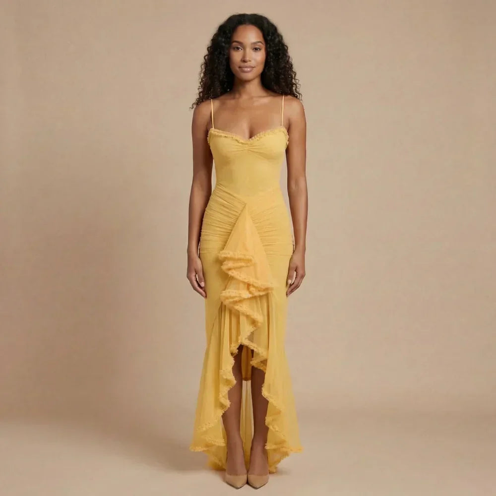 Valentina Ruched Maxi Dress