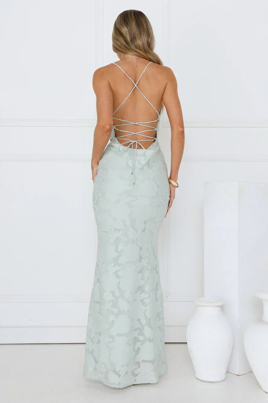 Bridge To Wonderland Maxi Dress Sage