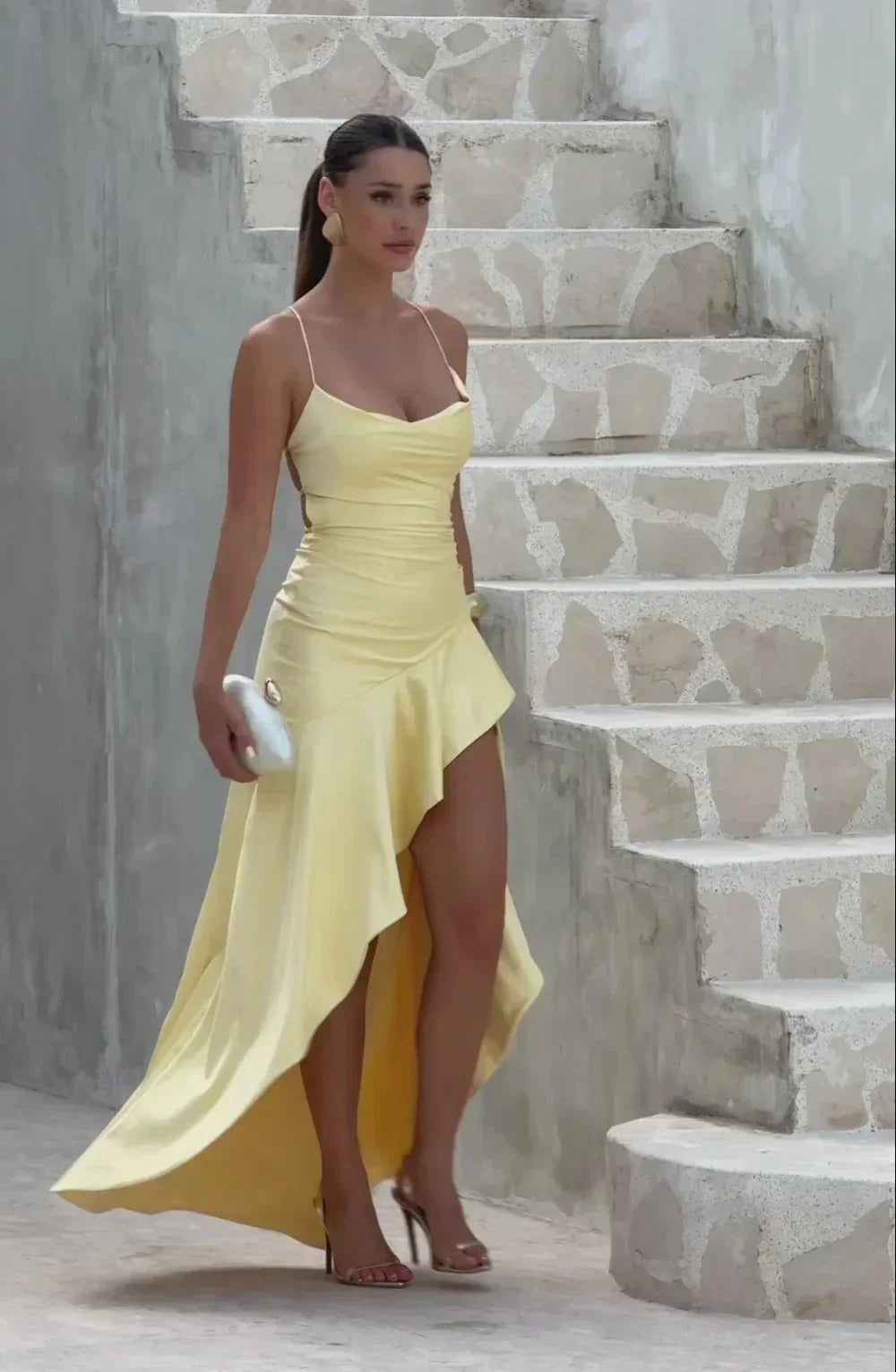 Samira Lemon Maxi Dress