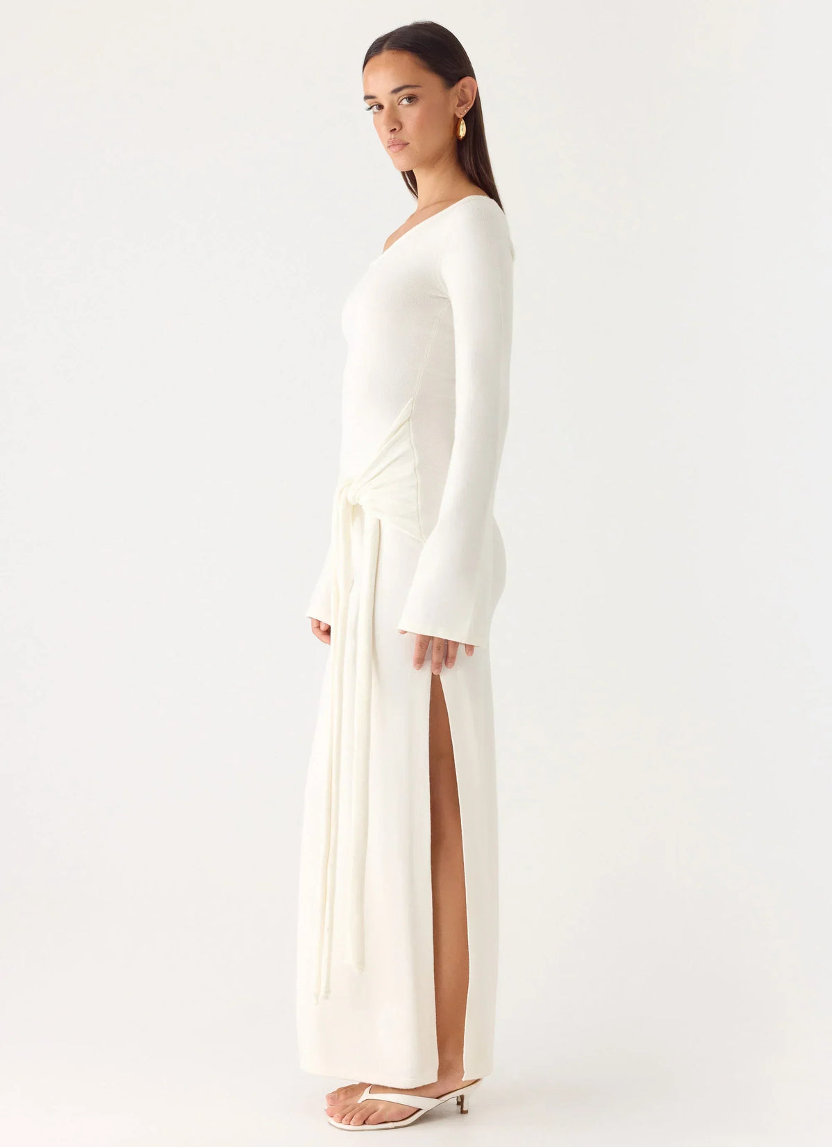 Kova Knit Maxi Dress White