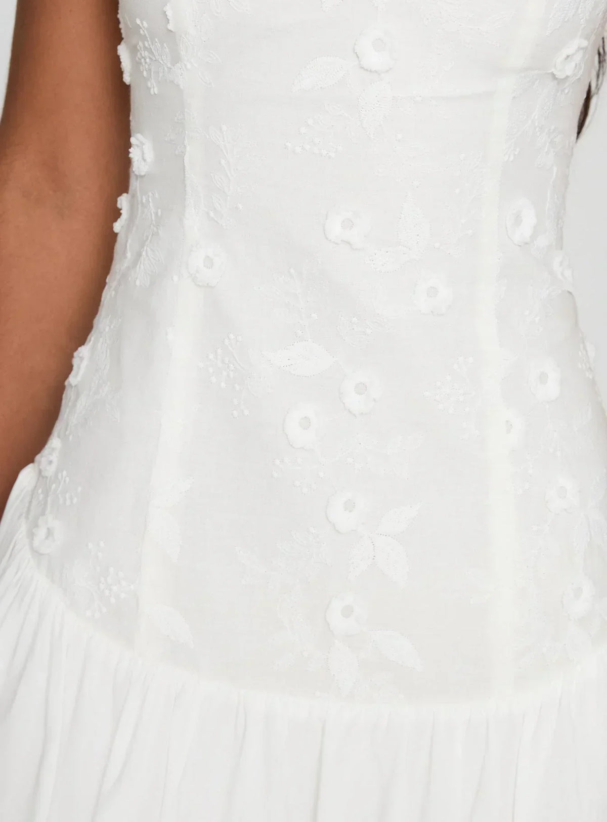 Envie Strapless Mini Dress White