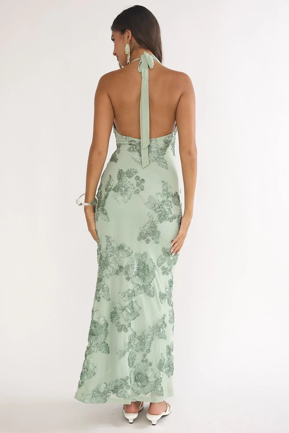 Kirralée Embellished Maxi Dress Aqua