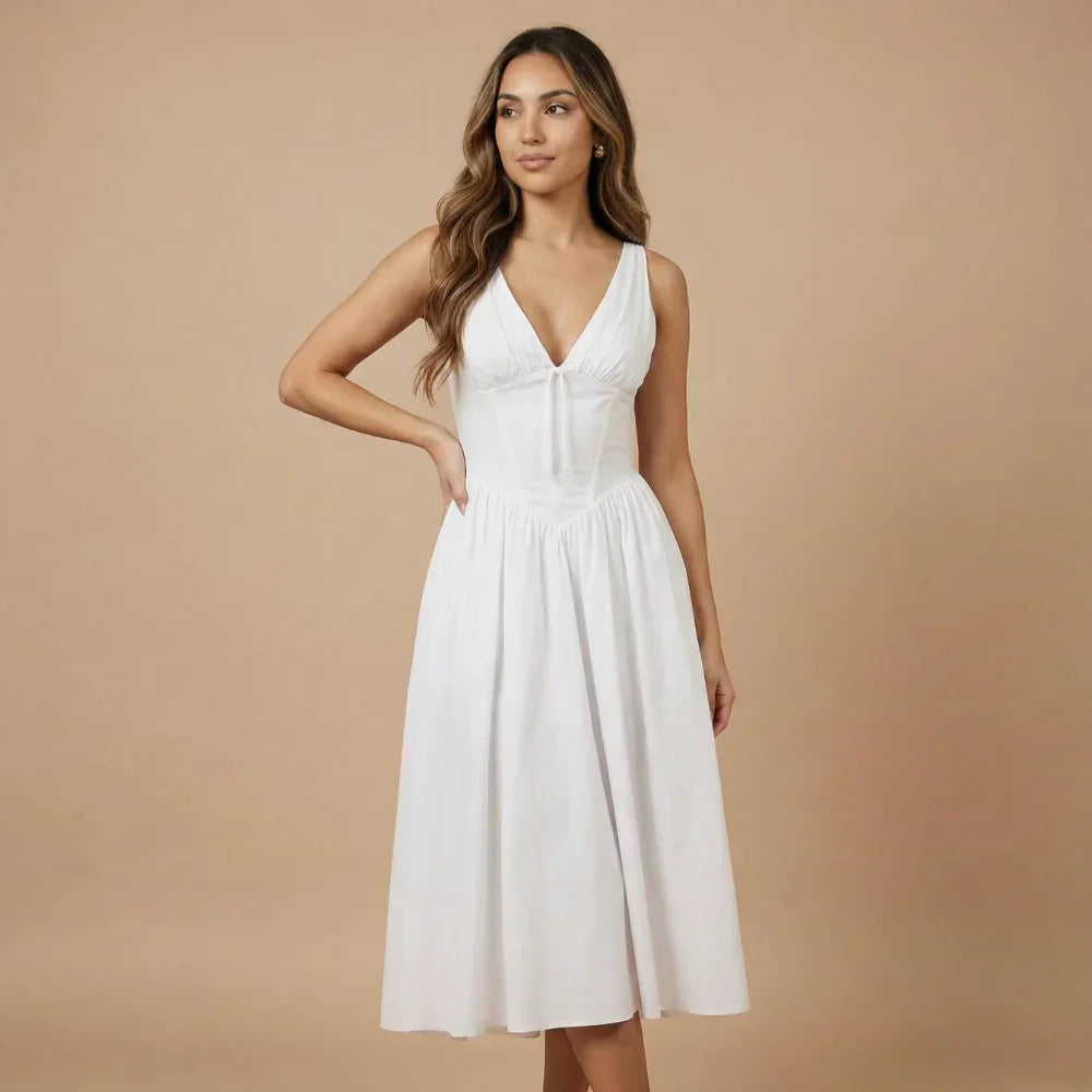 Rosalie Corset Midi Dress