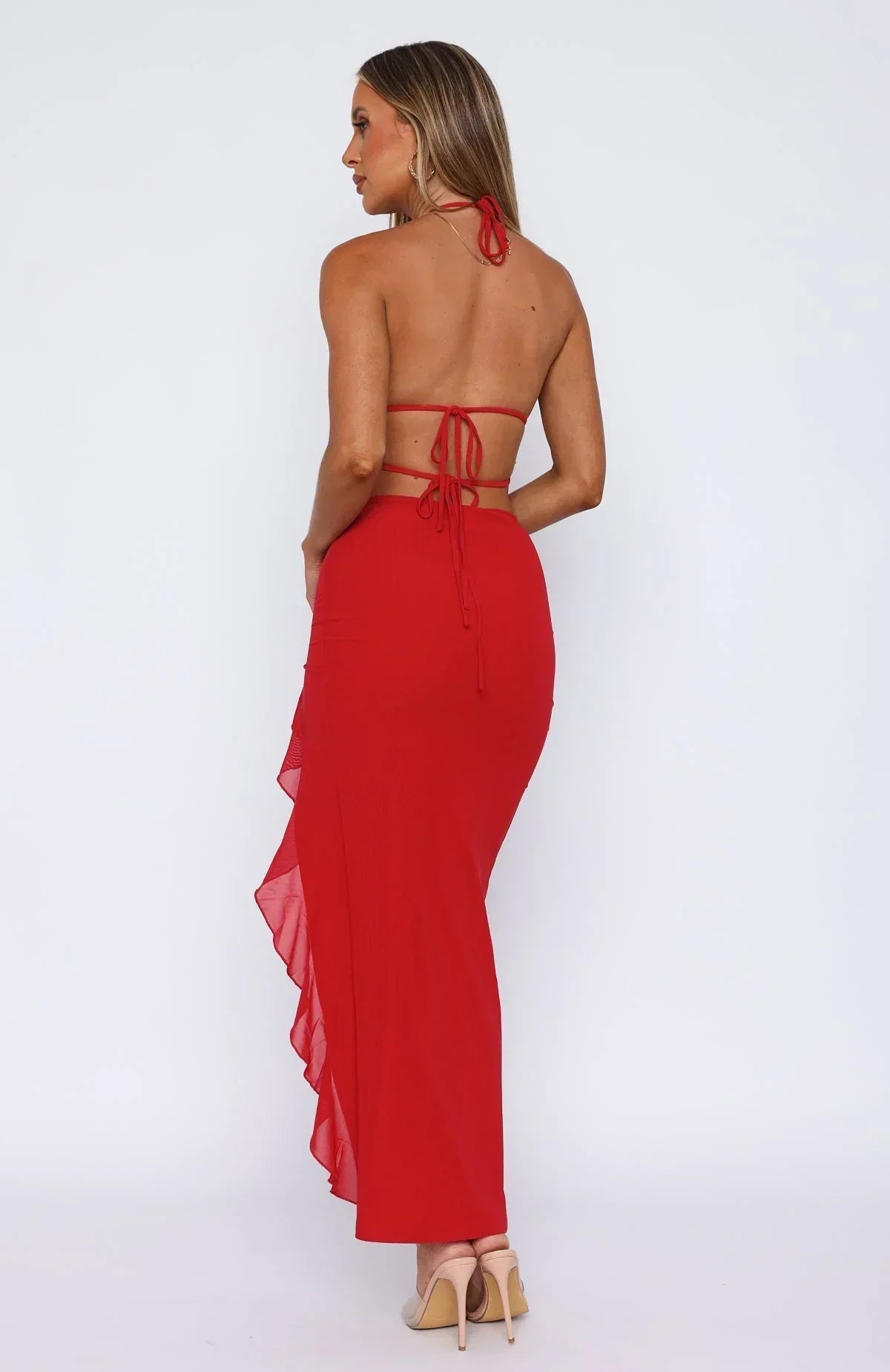 Cherry Flame Maxi Dress