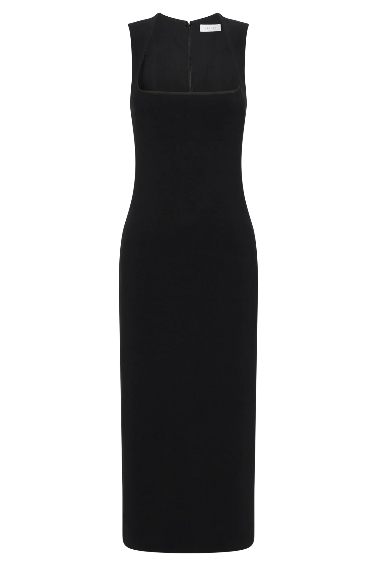 Frida Crepe Midi Dress - Black