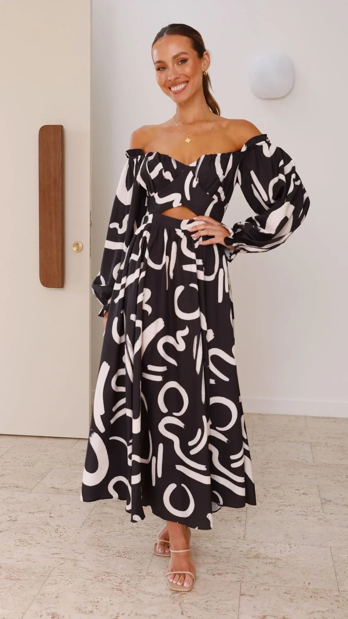 Valentina Abstract Maxi Dress