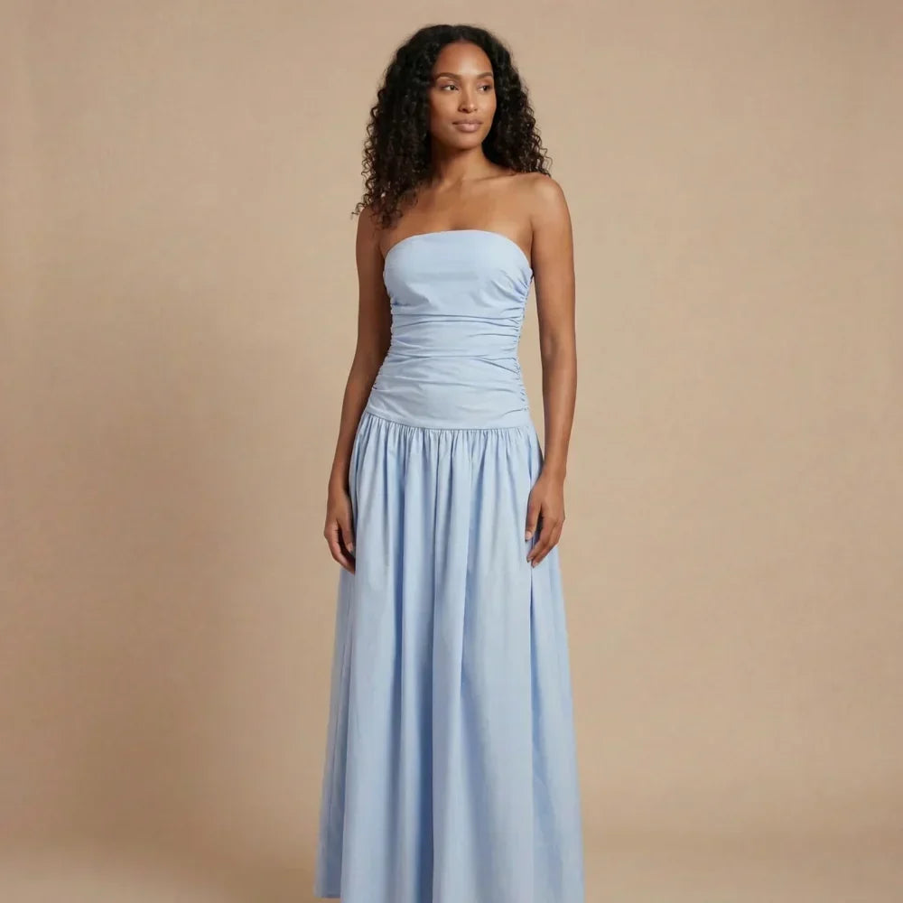 Natasha Ruched Maxi Dress