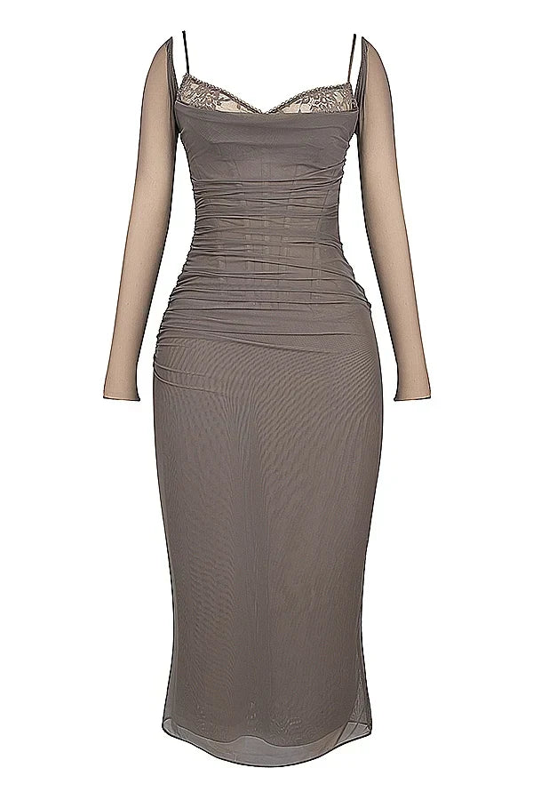 Katarina-Smoke Maxi Dress