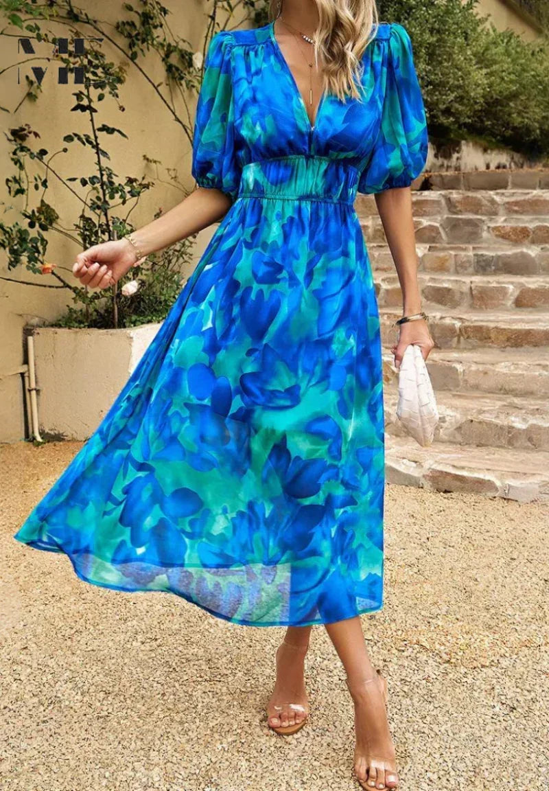 Amelia Floral Midi Dress