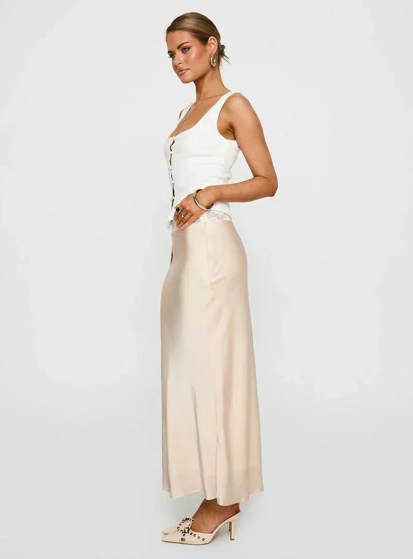The Charmaine Maxi Skirt Cream