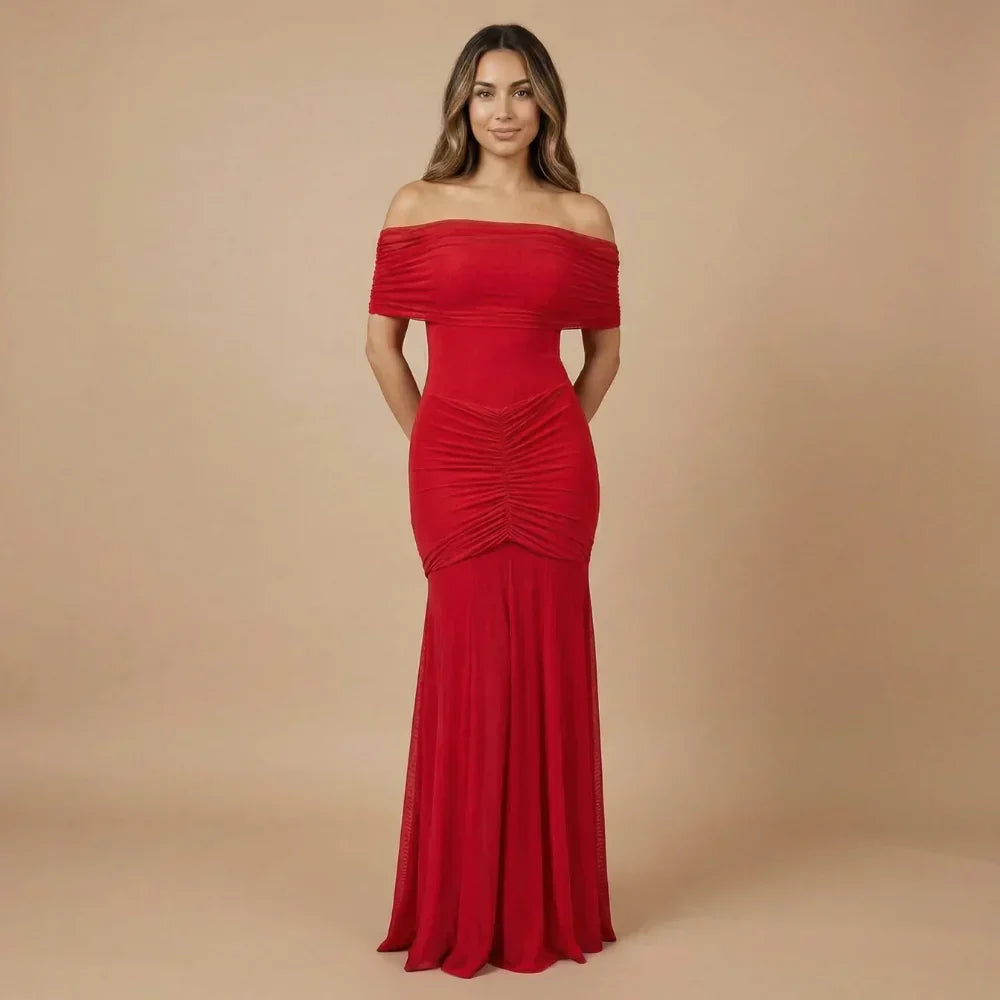 Sienna Ruched Maxi Dress