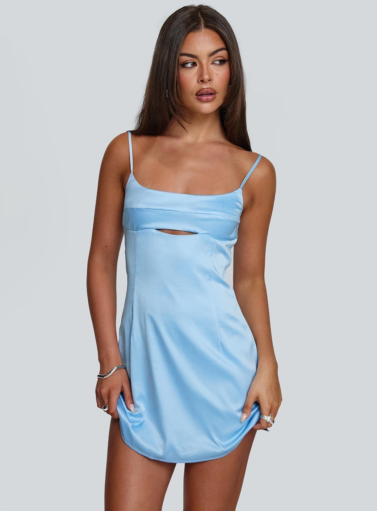 Powell Mini Dress Light Blue