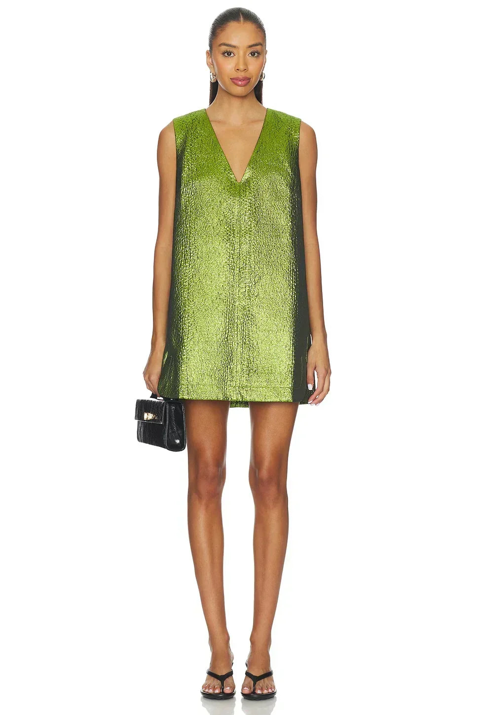 Fountain Metallic Mini Dress