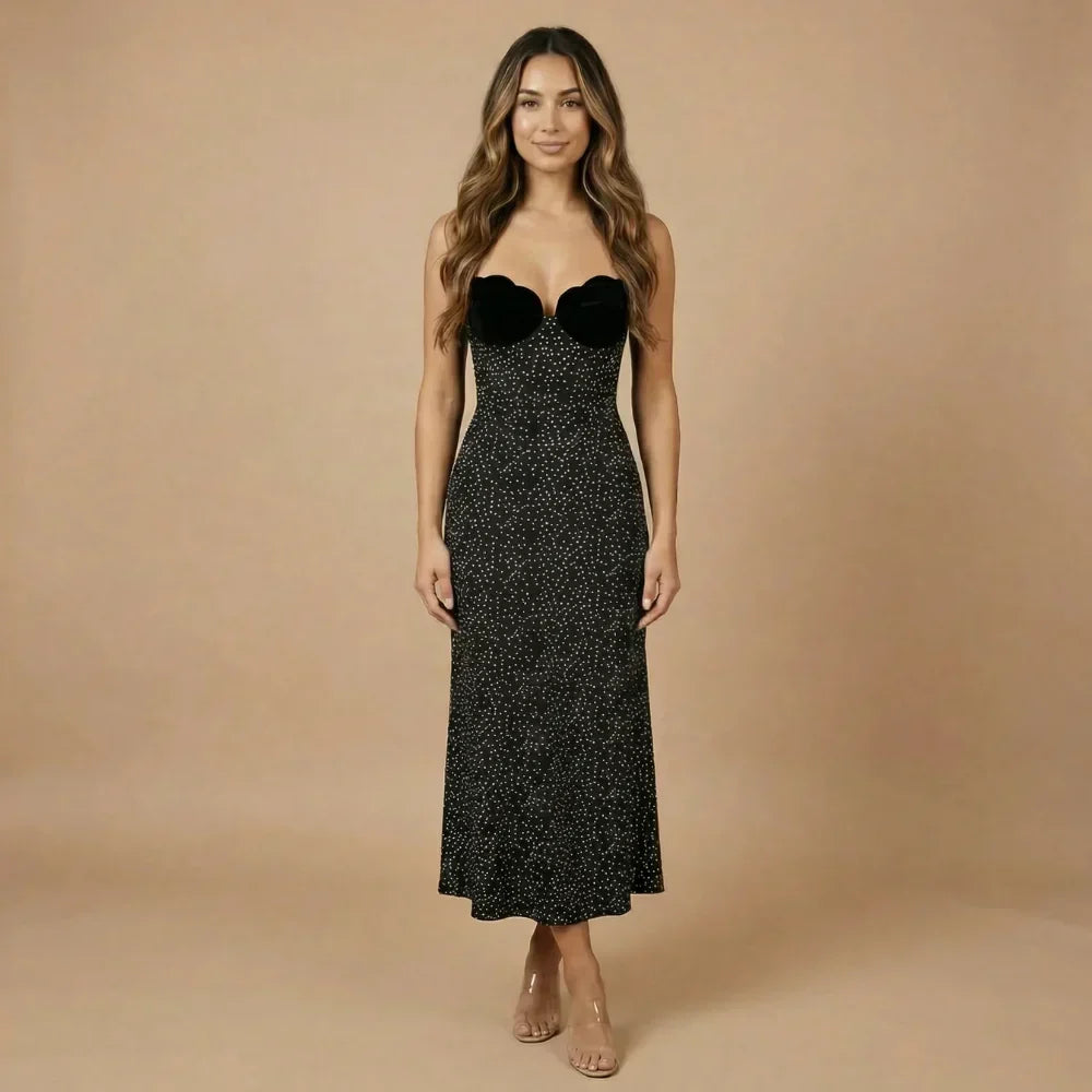 Isadora Polka Dot Midi Dress