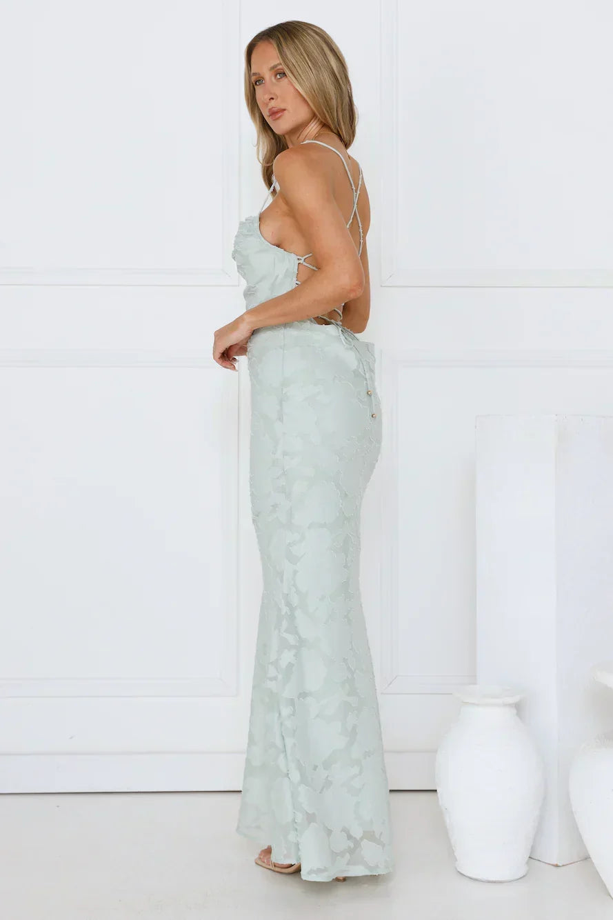 Bridge To Wonderland Maxi Dress Sage