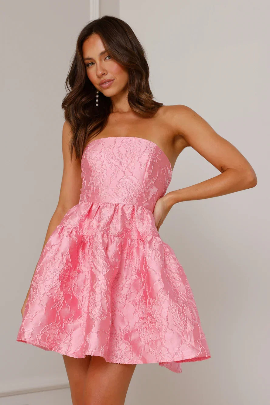 Silhouette Of Dreams Strapless Mini Dress