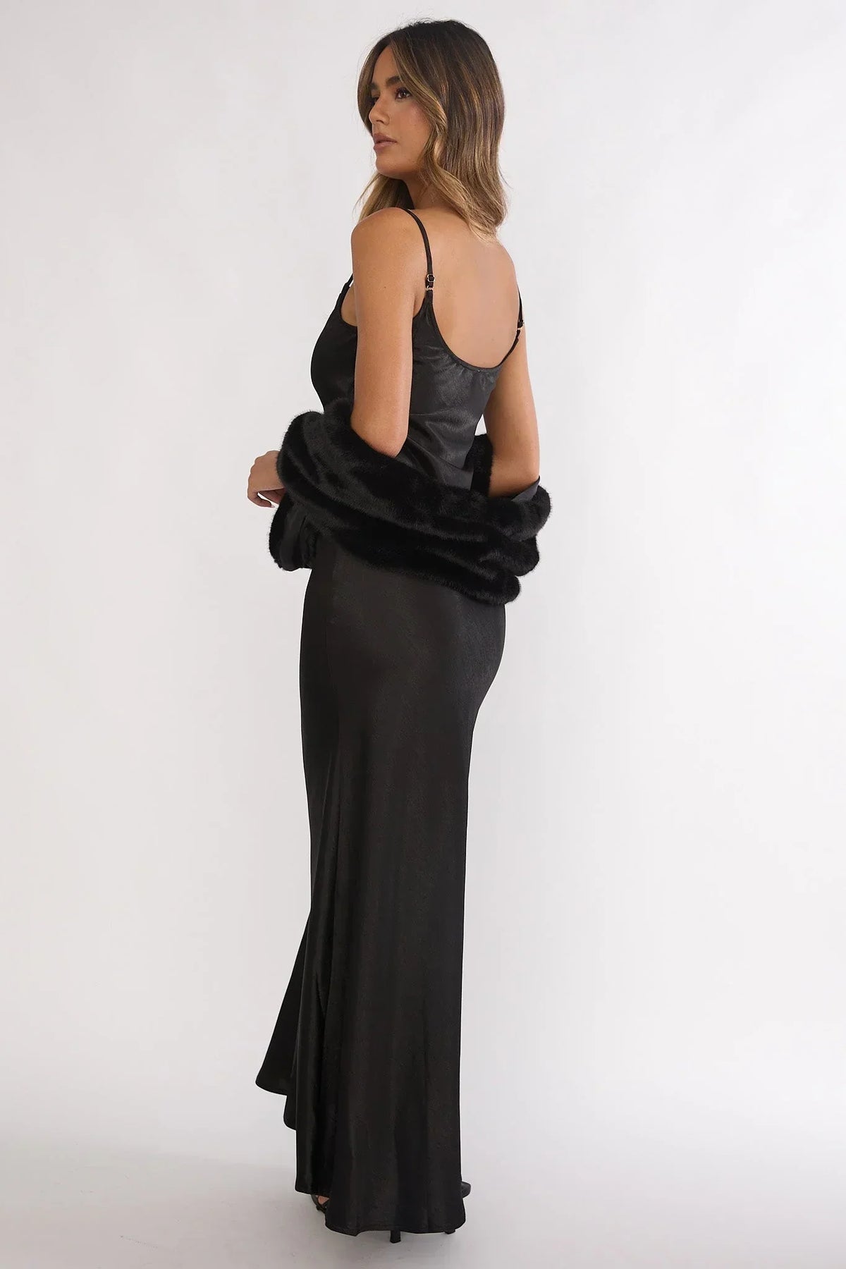Hadley Scarf Maxi Dress Black