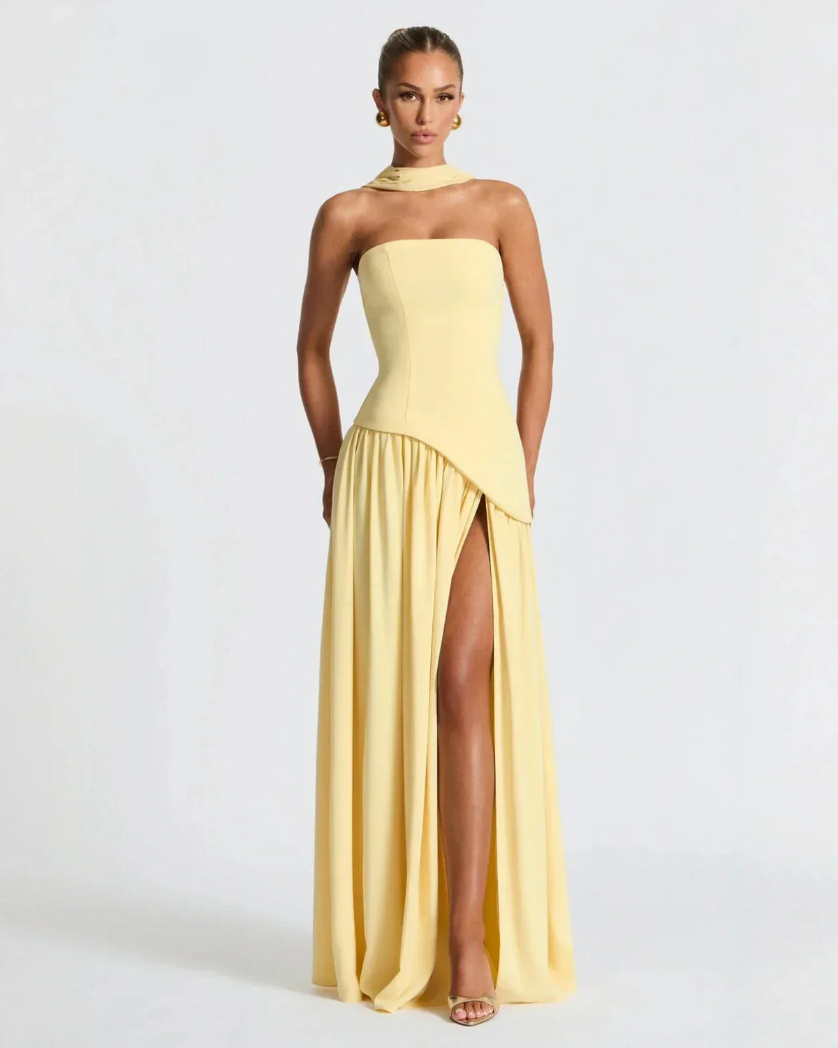 Isadora™ | Chic Slit Maxi Dress
