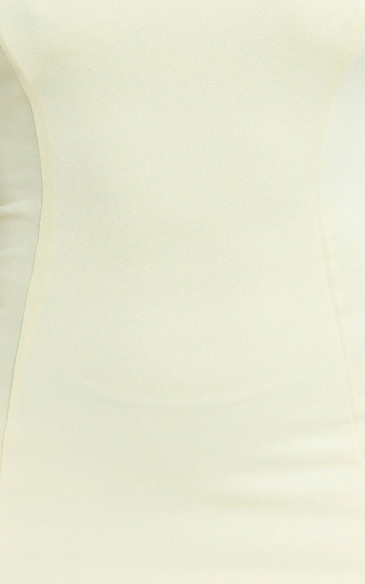 Sophie Mini Dress - Tie Neck Strapless Bodycon Dress In Lemon