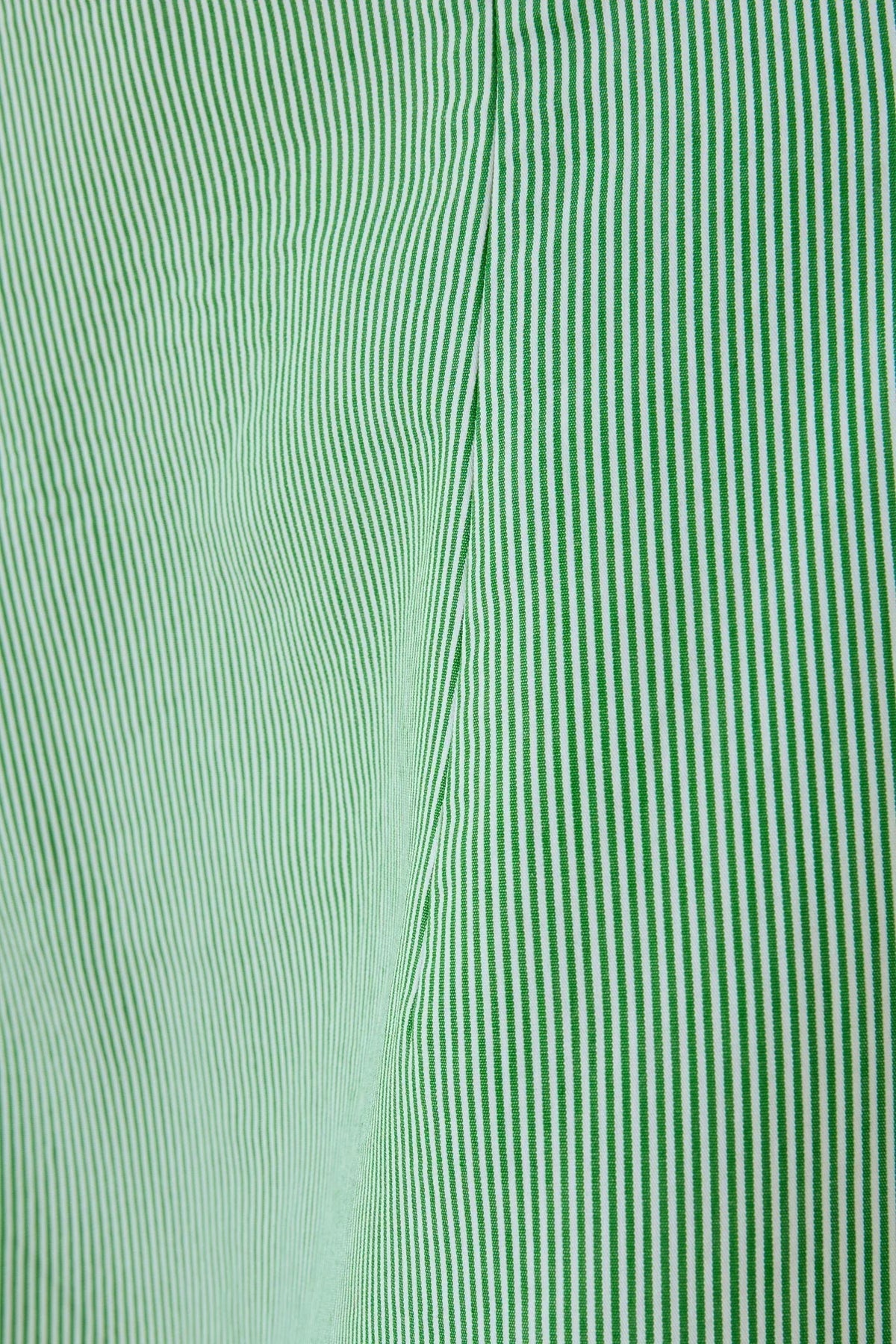 Cotton Pinstripe Mini Dress