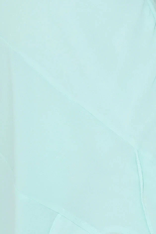 Fresh Scent Frill Maxi Dress Aqua