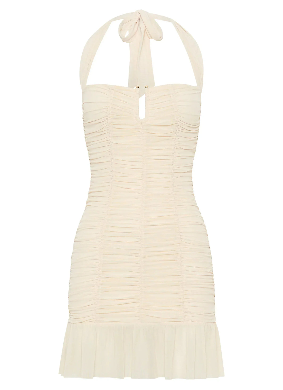 Toni Halter Mini dress - Lemon