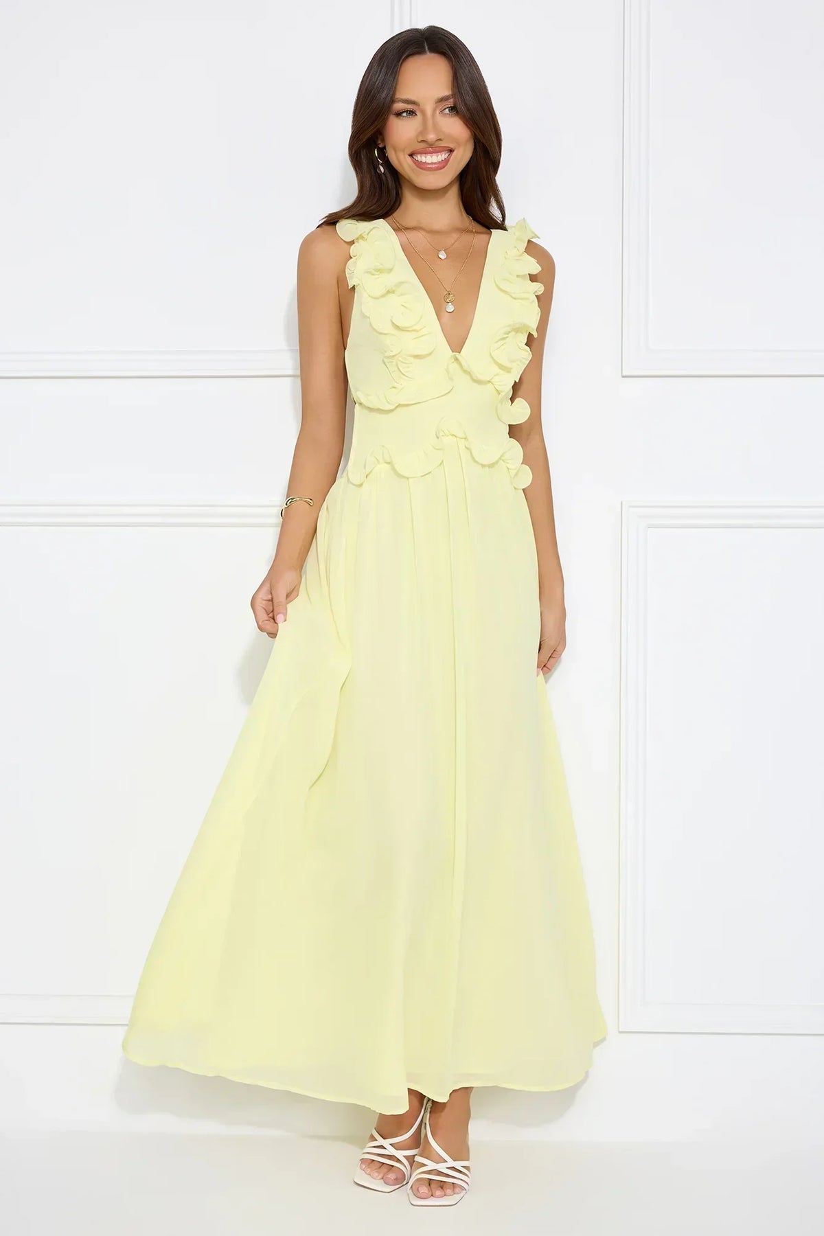 Light Embrace Maxi Dress Yellow