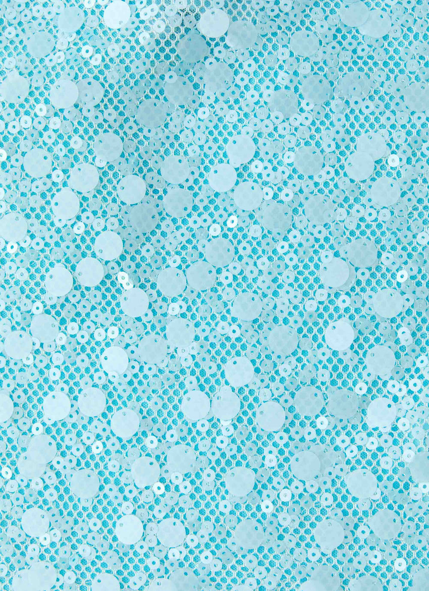 French Exit Sequin Top - Blue