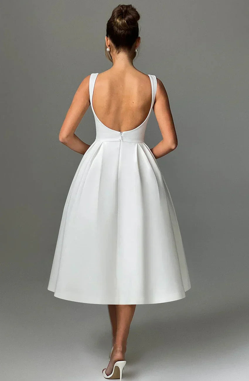 Clarabella Midi Dress - Ivory