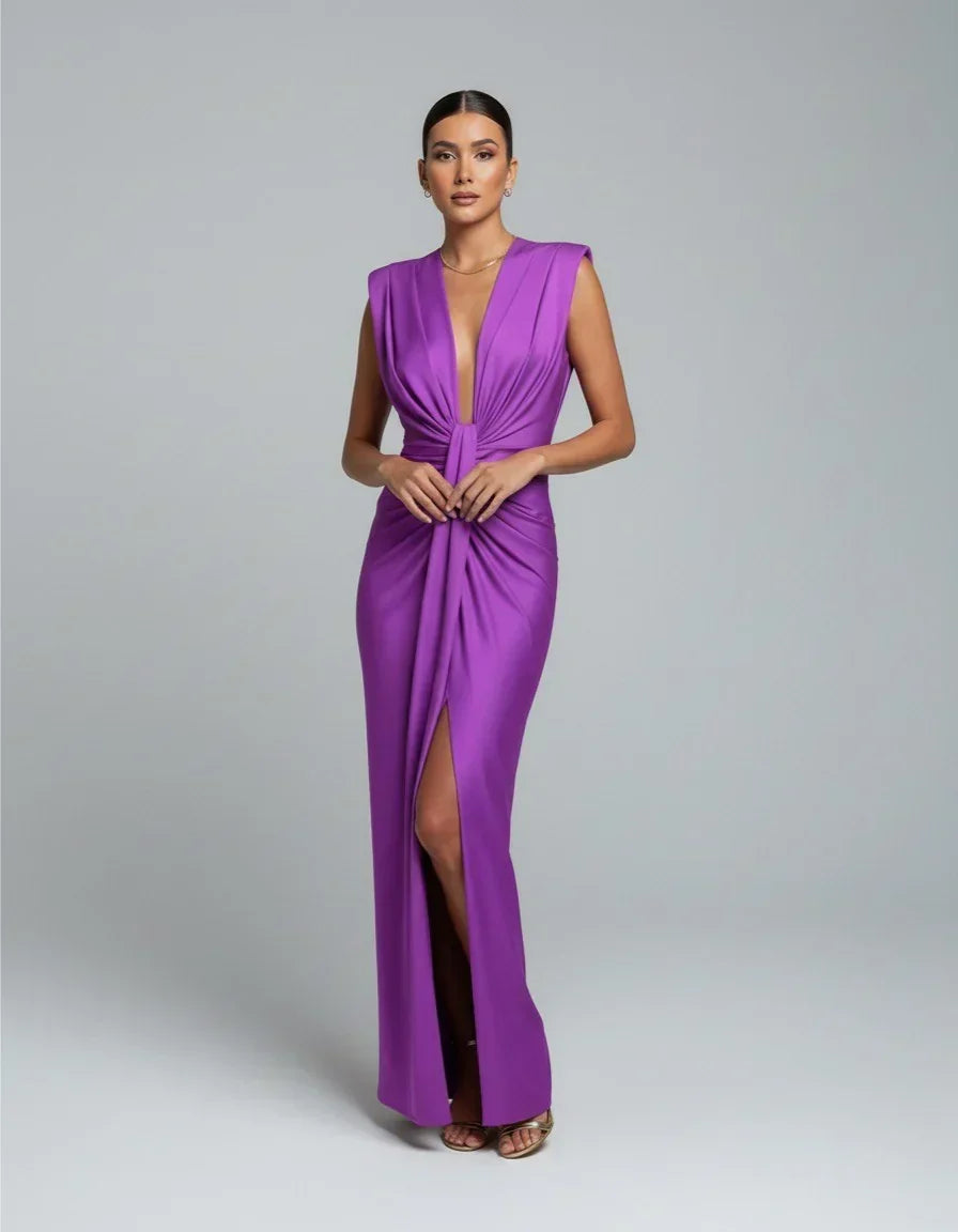 Sienna Ruched Maxi Dress