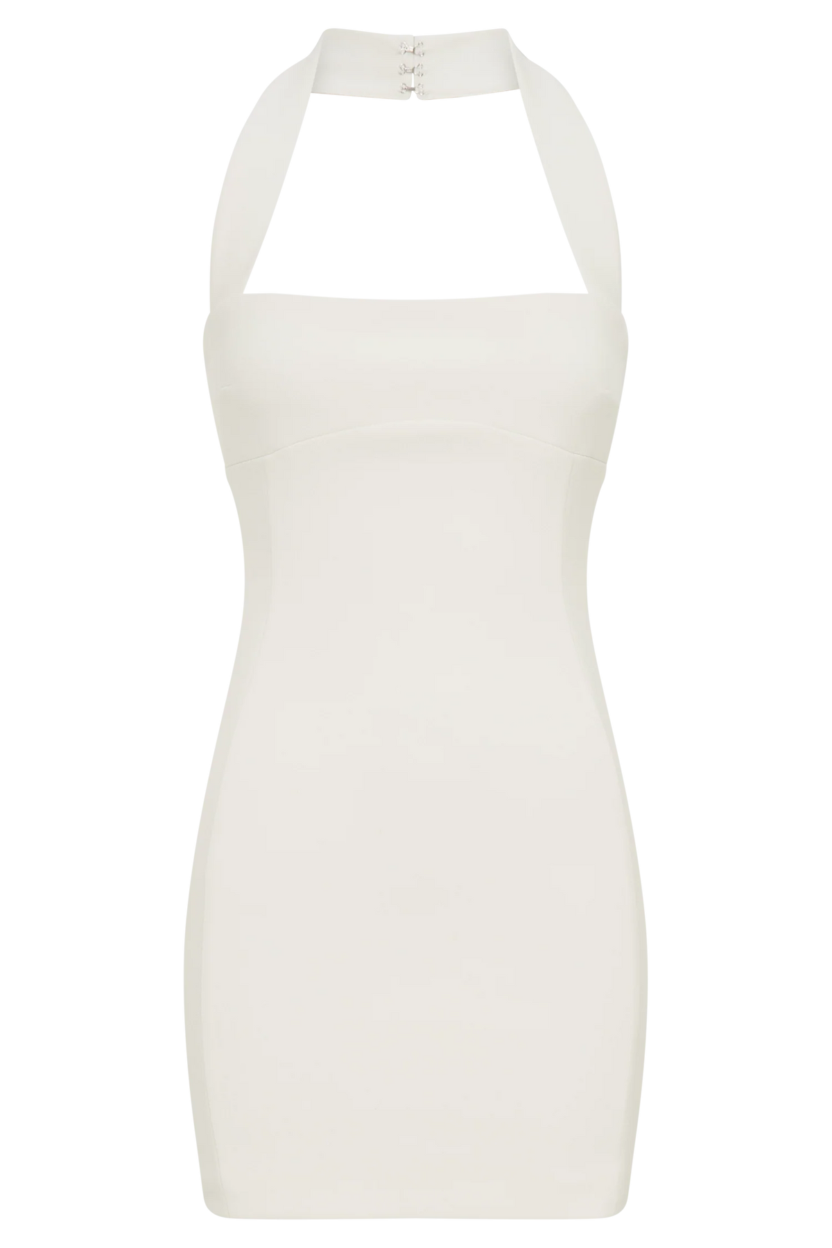 Amelita Suiting Halter Mini Dress - Ivory
