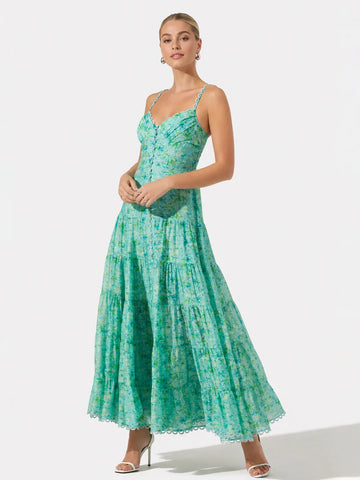 Tazia Tiered Floral Maxi Dress