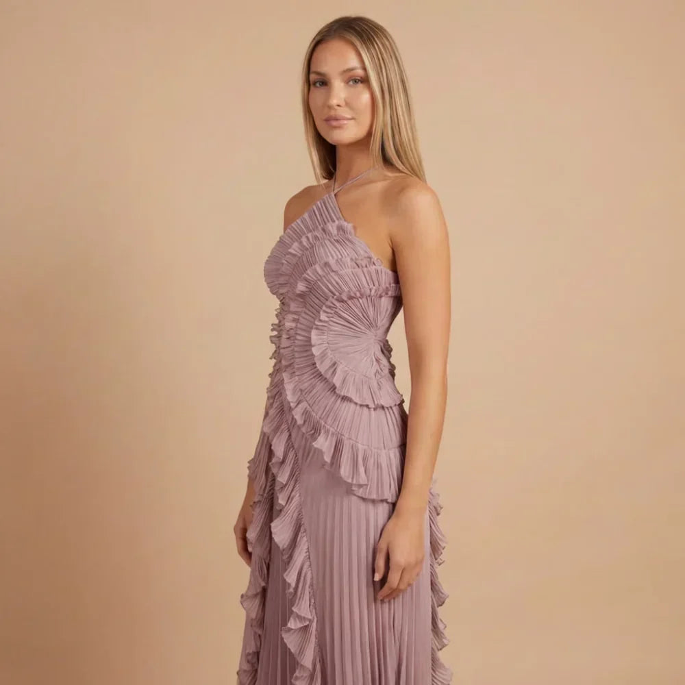 Isabella Ruffle Midi Dress
