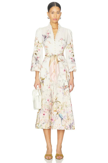 Rebellion Button Midi Dress