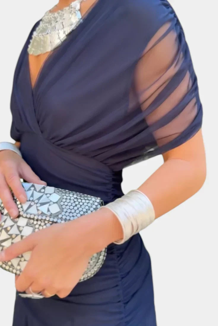 Evangeline Ruched Maxi Dress