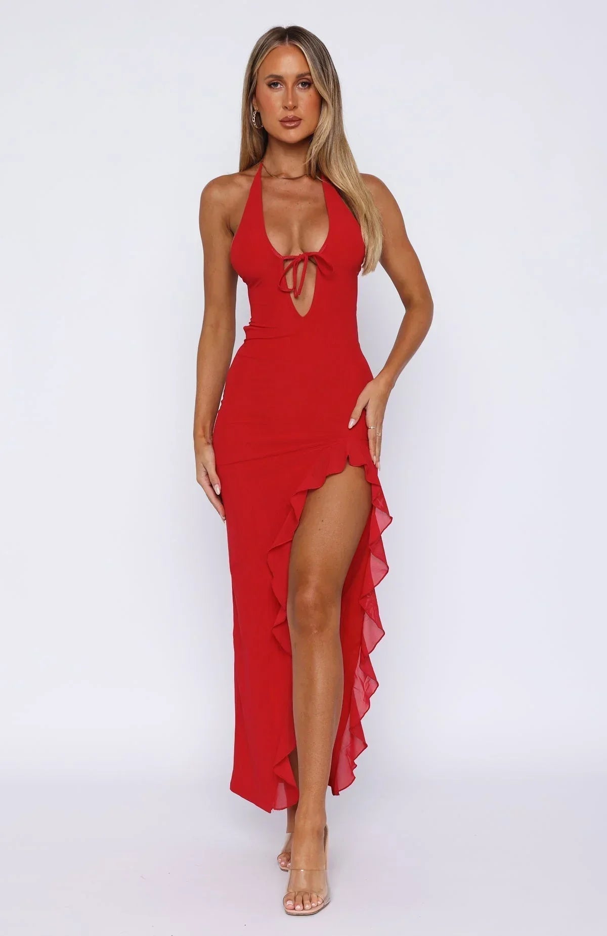 Cherry Flame Maxi Dress
