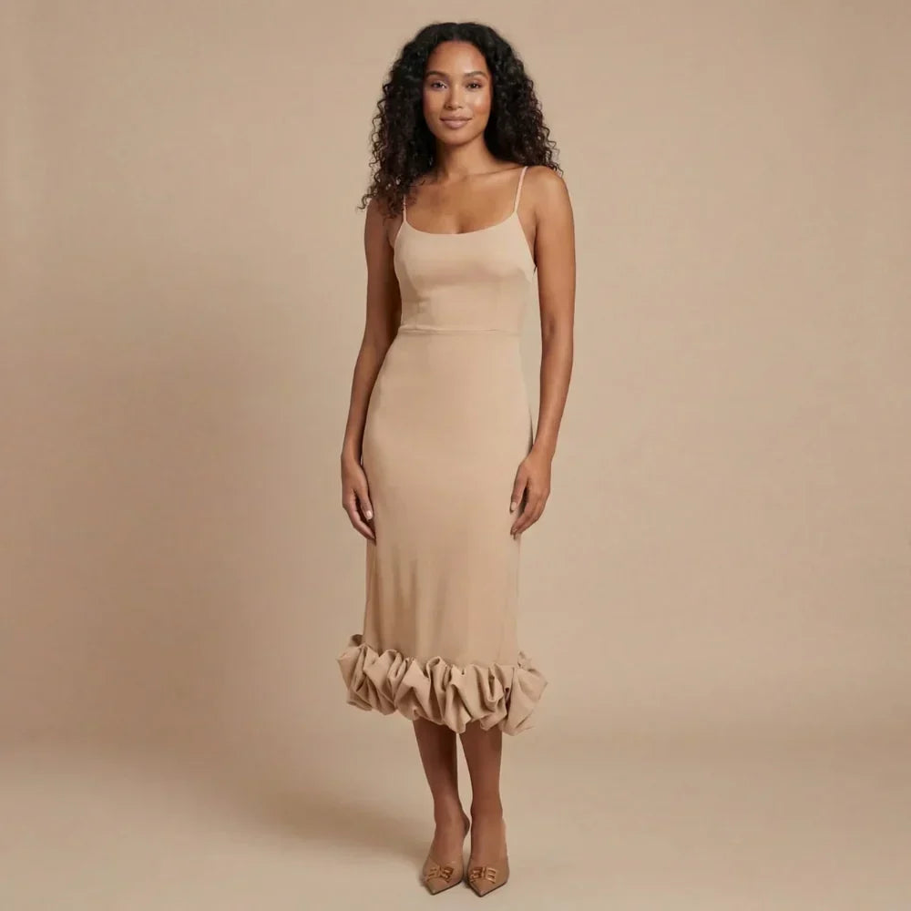 Isla Ruffle Midi Dress