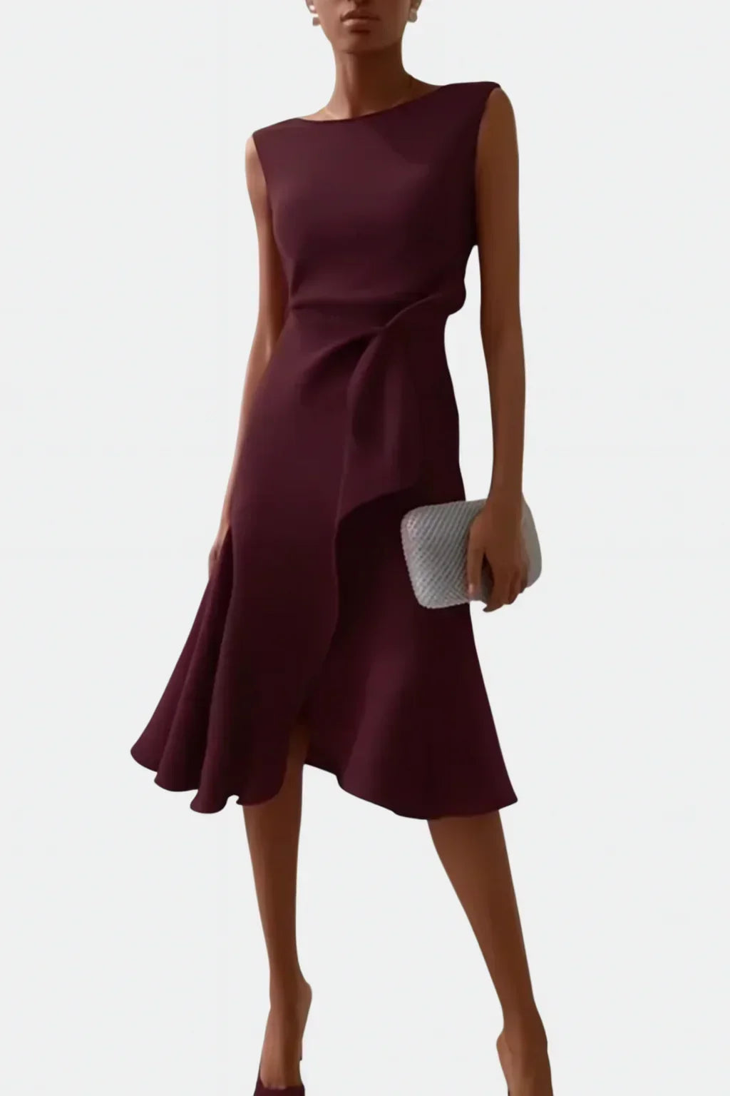 Iris Ruffle Midi Dress