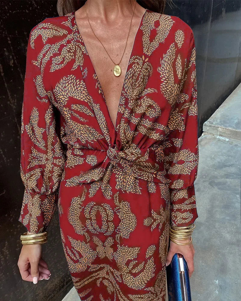 Emmeline Wrap Midi Dress