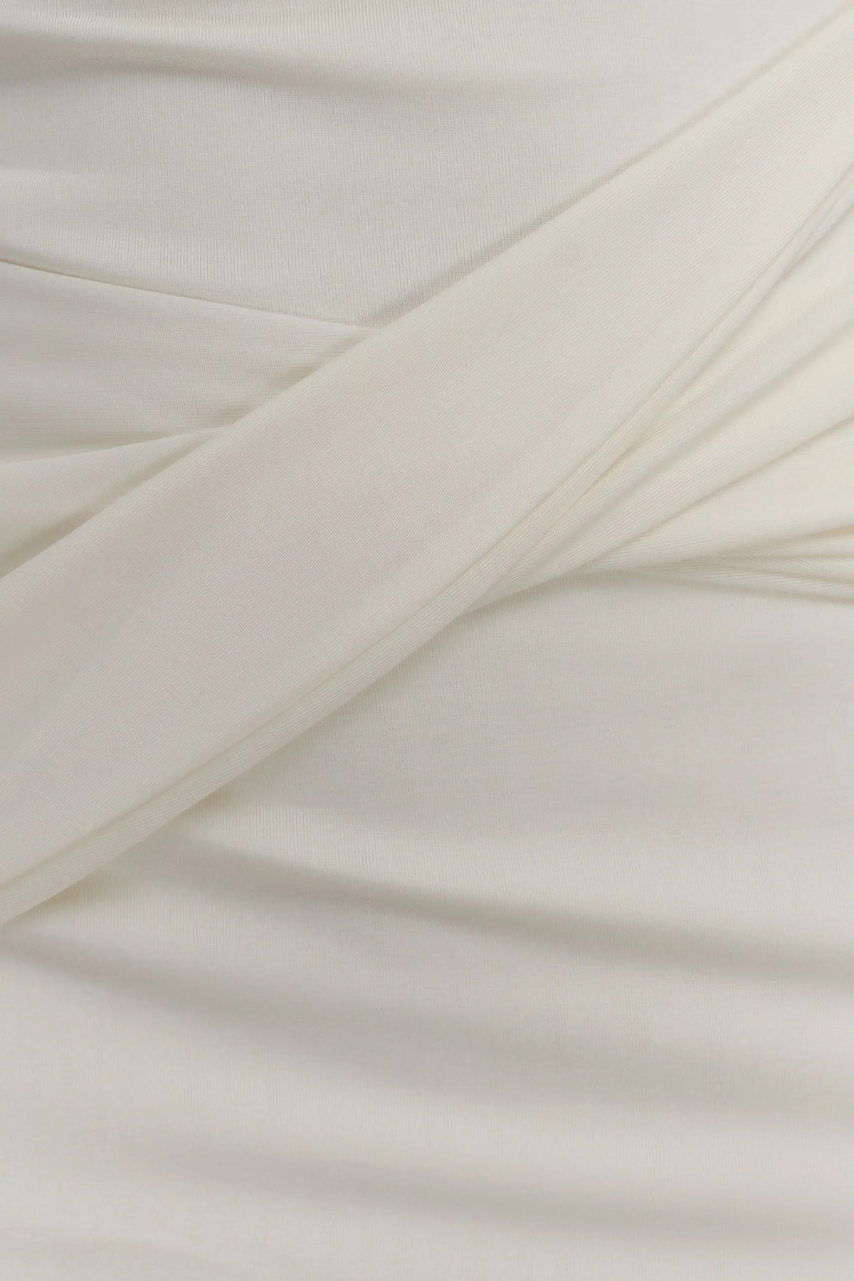 Ivory Drape Mini Dress