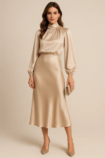 Amara Draped Midi Dress