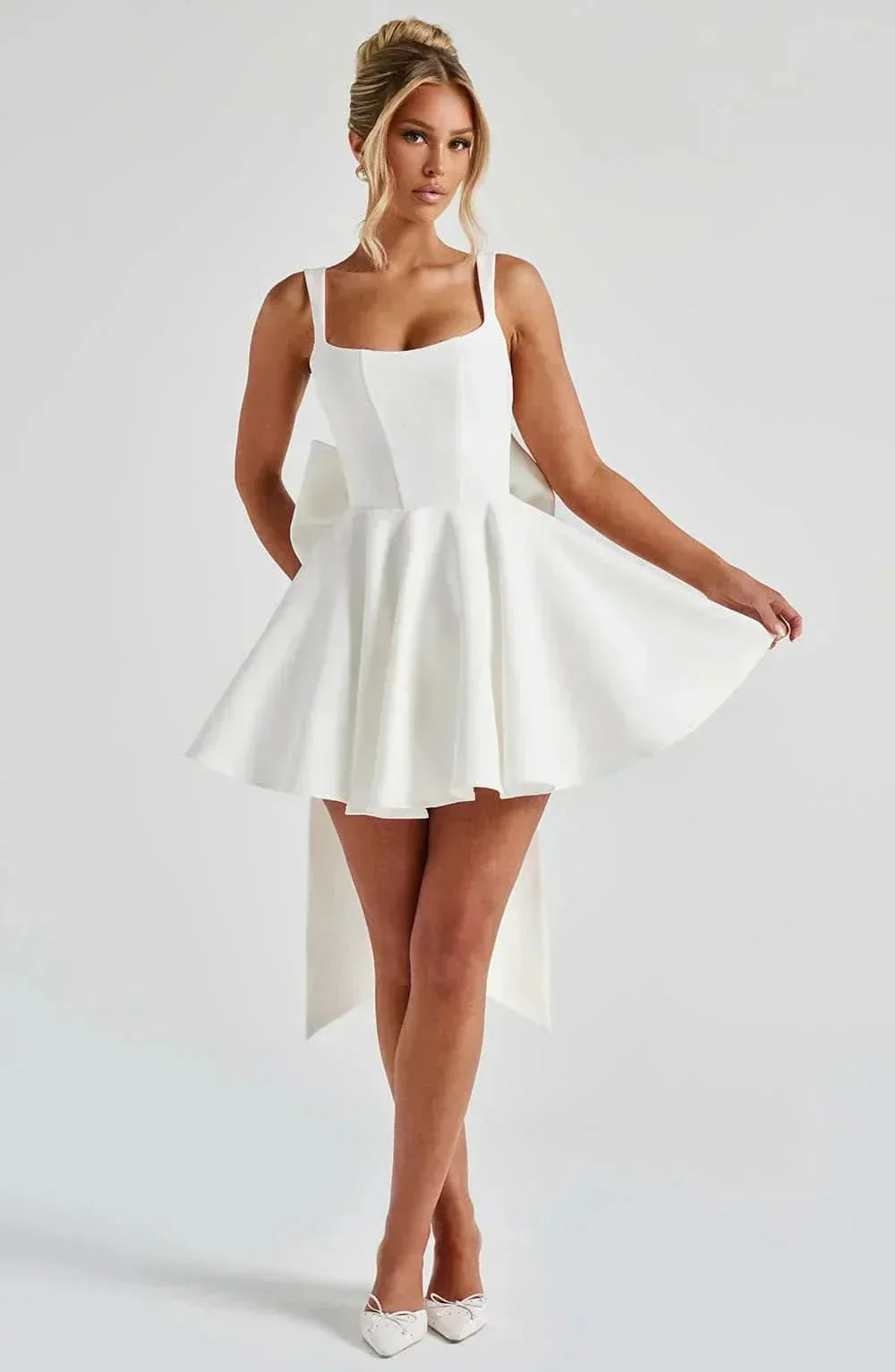 Artemis Bow Mini Dress