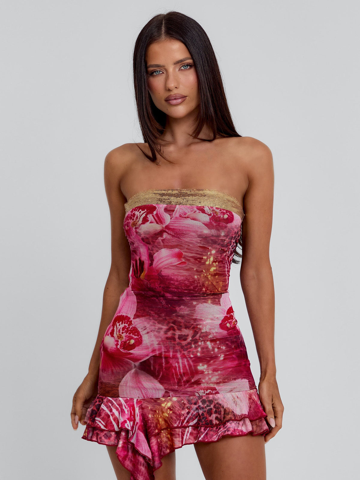 Ivana Strapless Mini Dress