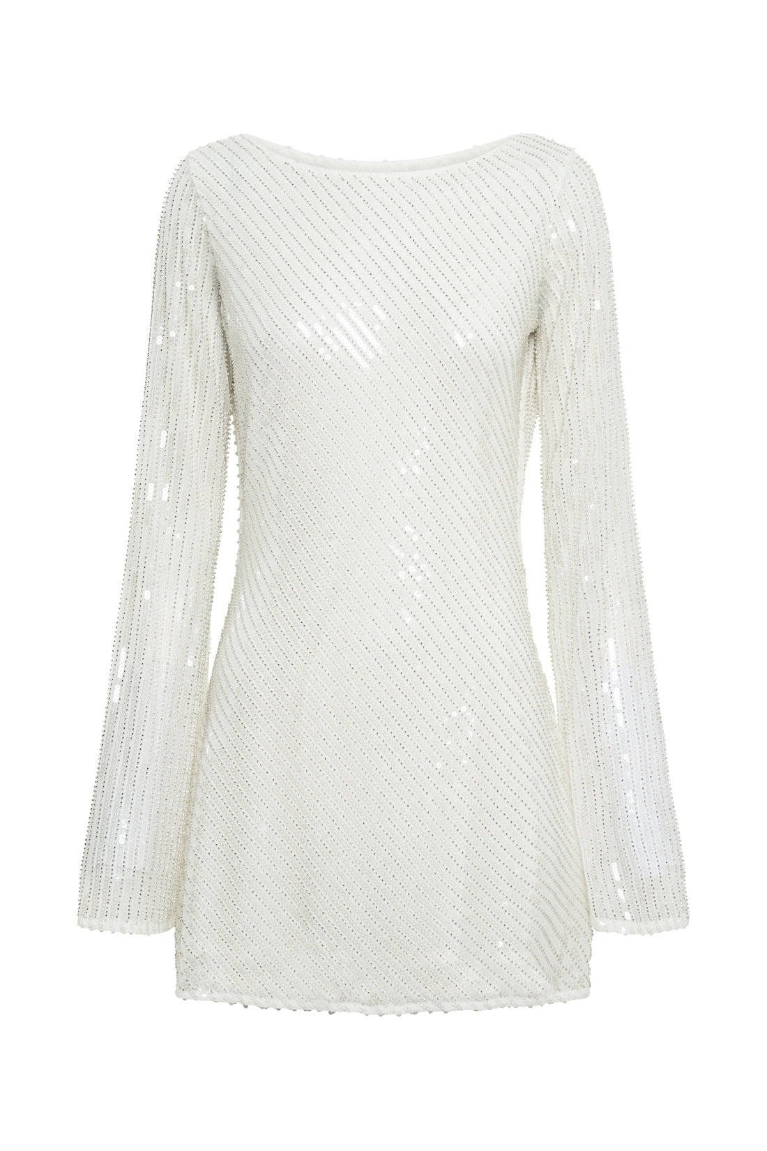 Tava Backless White Cocktail Dress